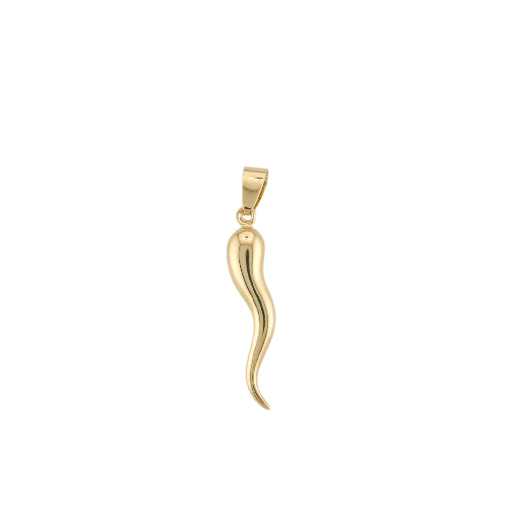 Large Gold Horn Pendant