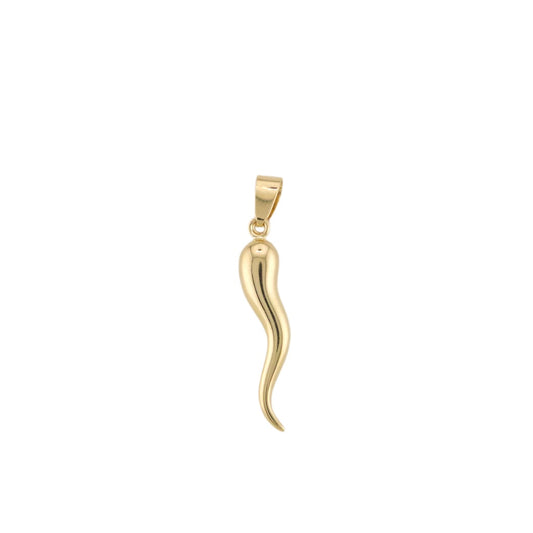 Large Gold Horn Pendant