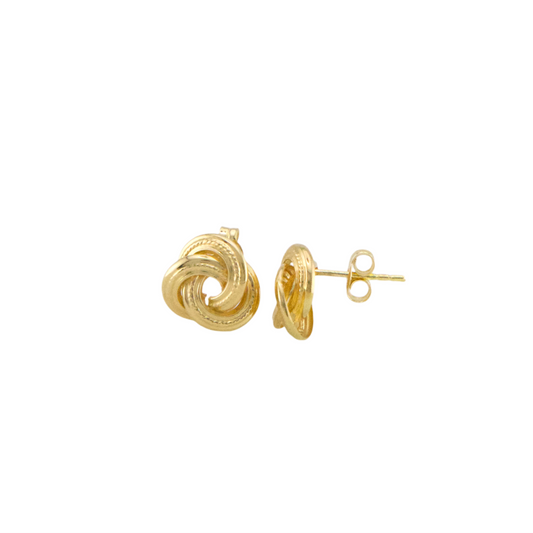 Knot Stud Earring 18K Size 10.7mm x 10.7mm Weight P253