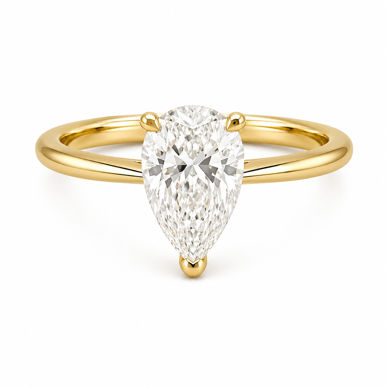 Pear Diamond Ring