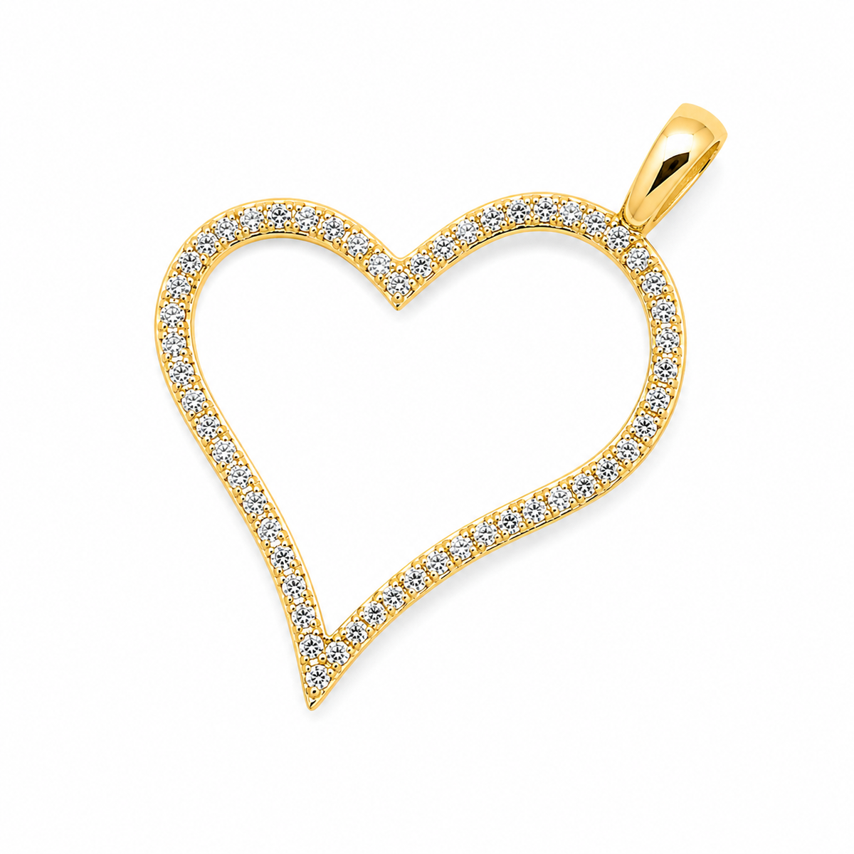 Zirconia Heart Pendant