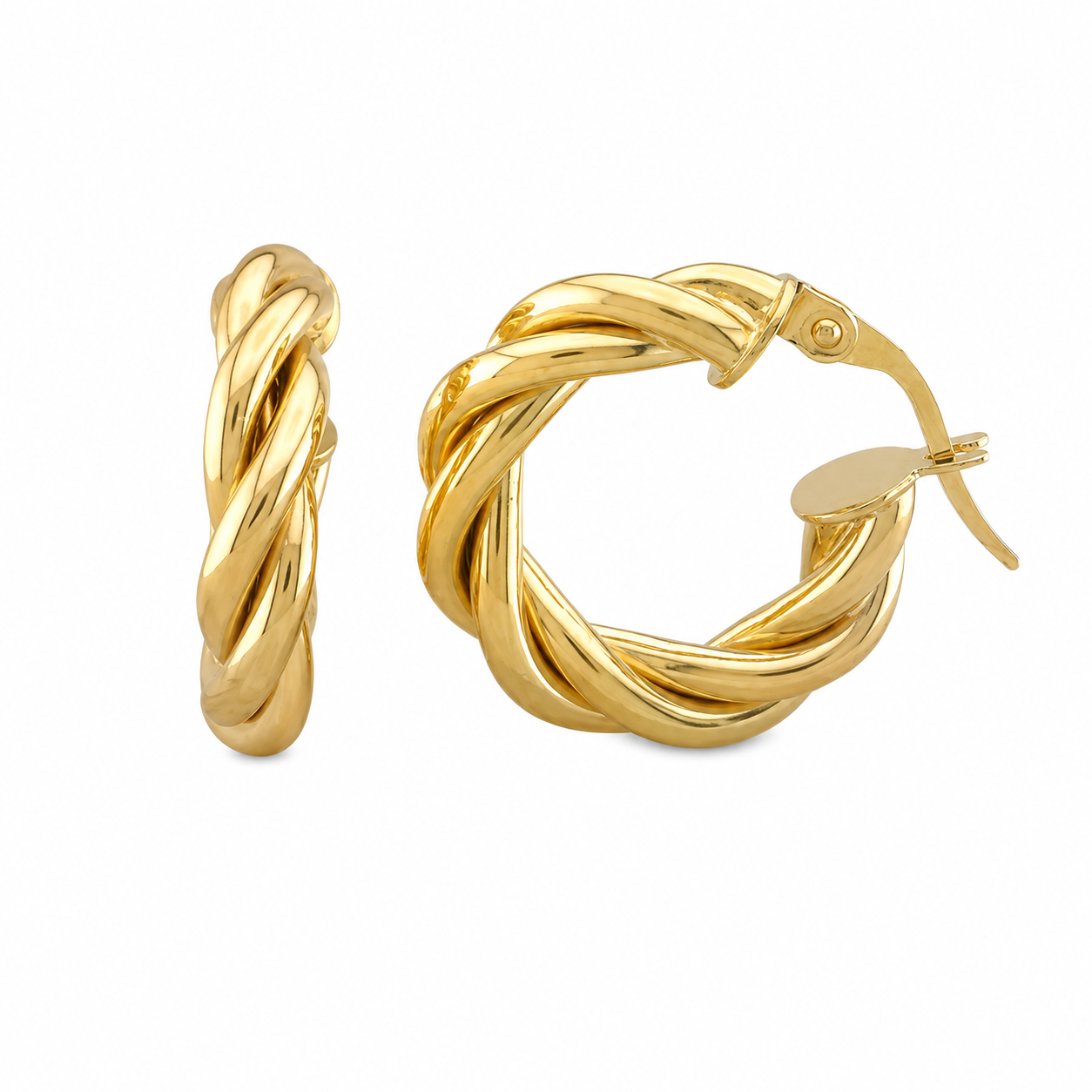 Twisted Hoops Earrings