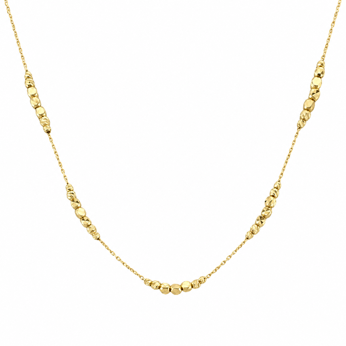 Fancy Balls Necklace 14k