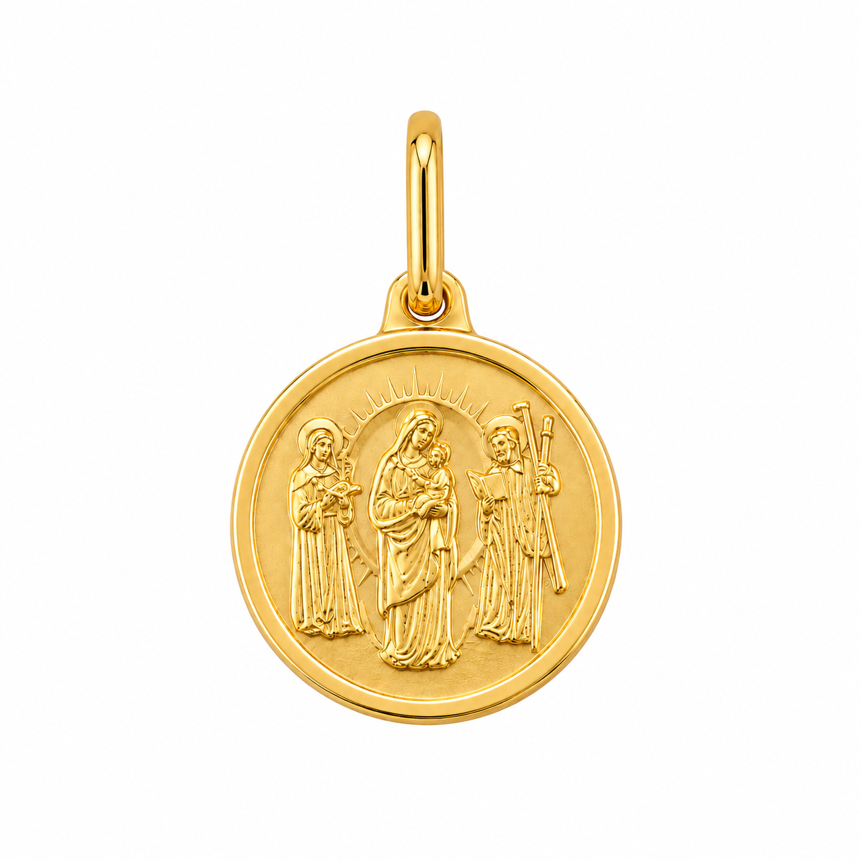 Solid Chiquinquira Virgin Pendant