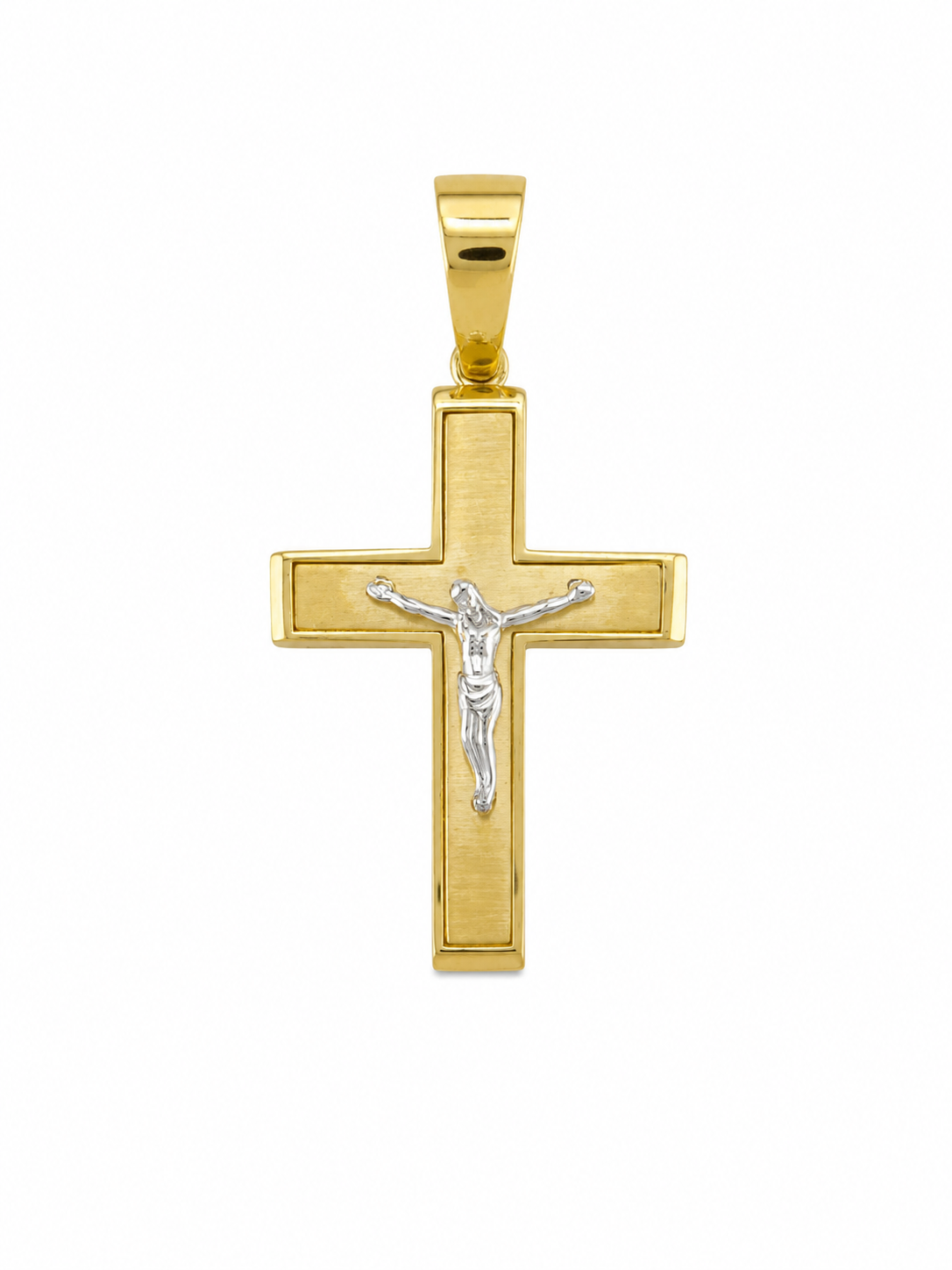 Bicolor Cross Pendant