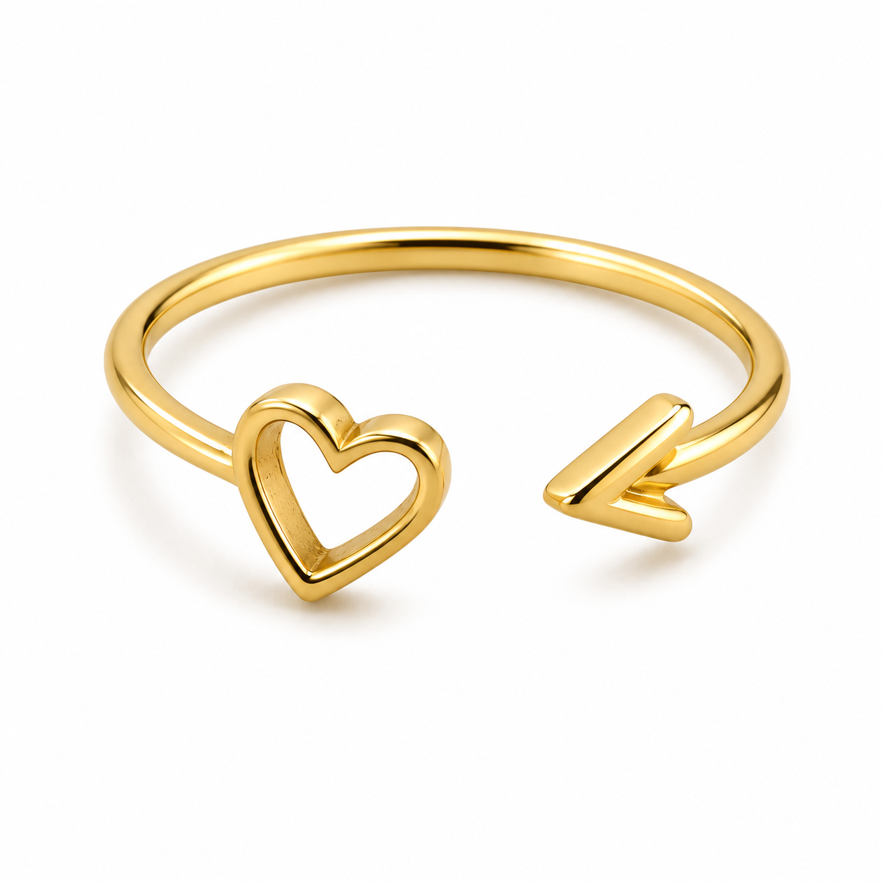 Heart Arrow Ring