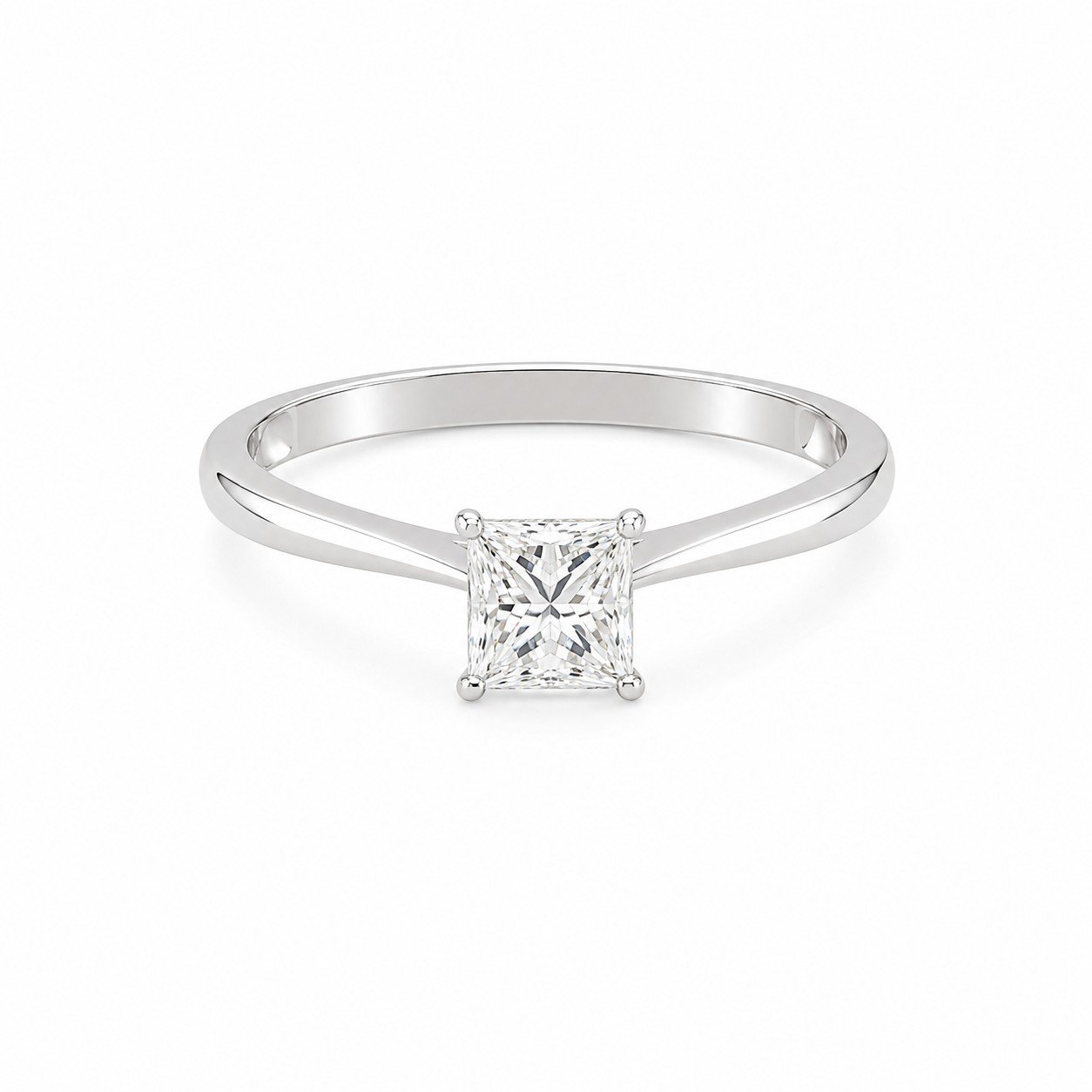Princess Diamond Solitaire Ring