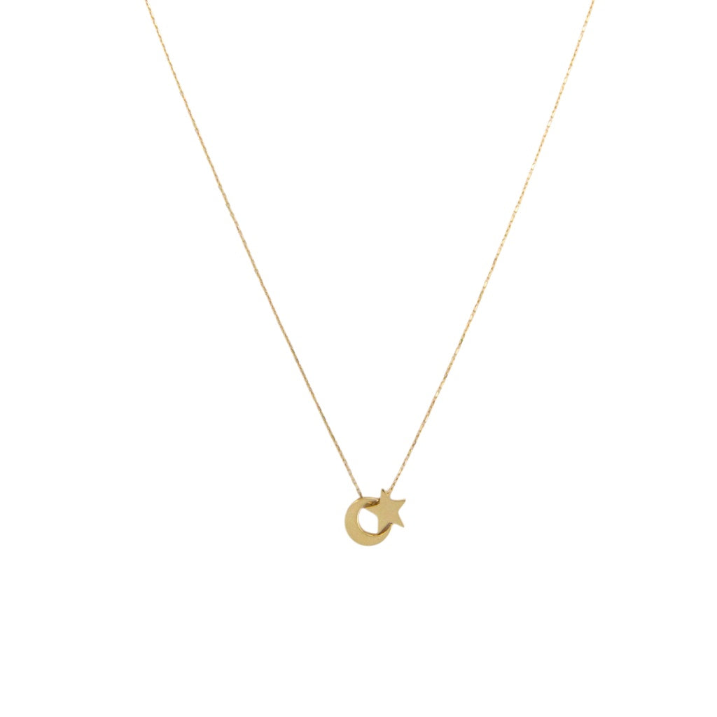 Moon & Star Necklace