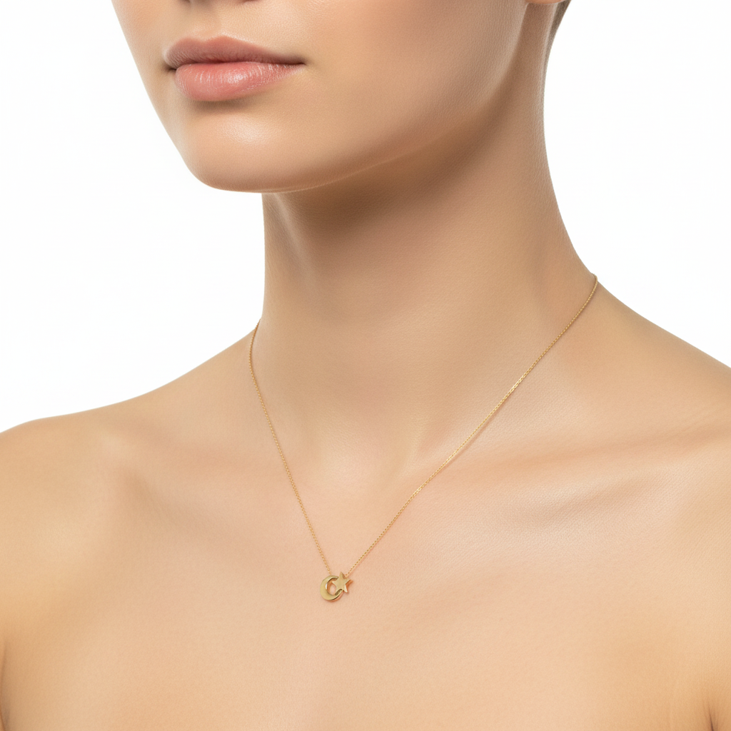 Moon & Star Necklace