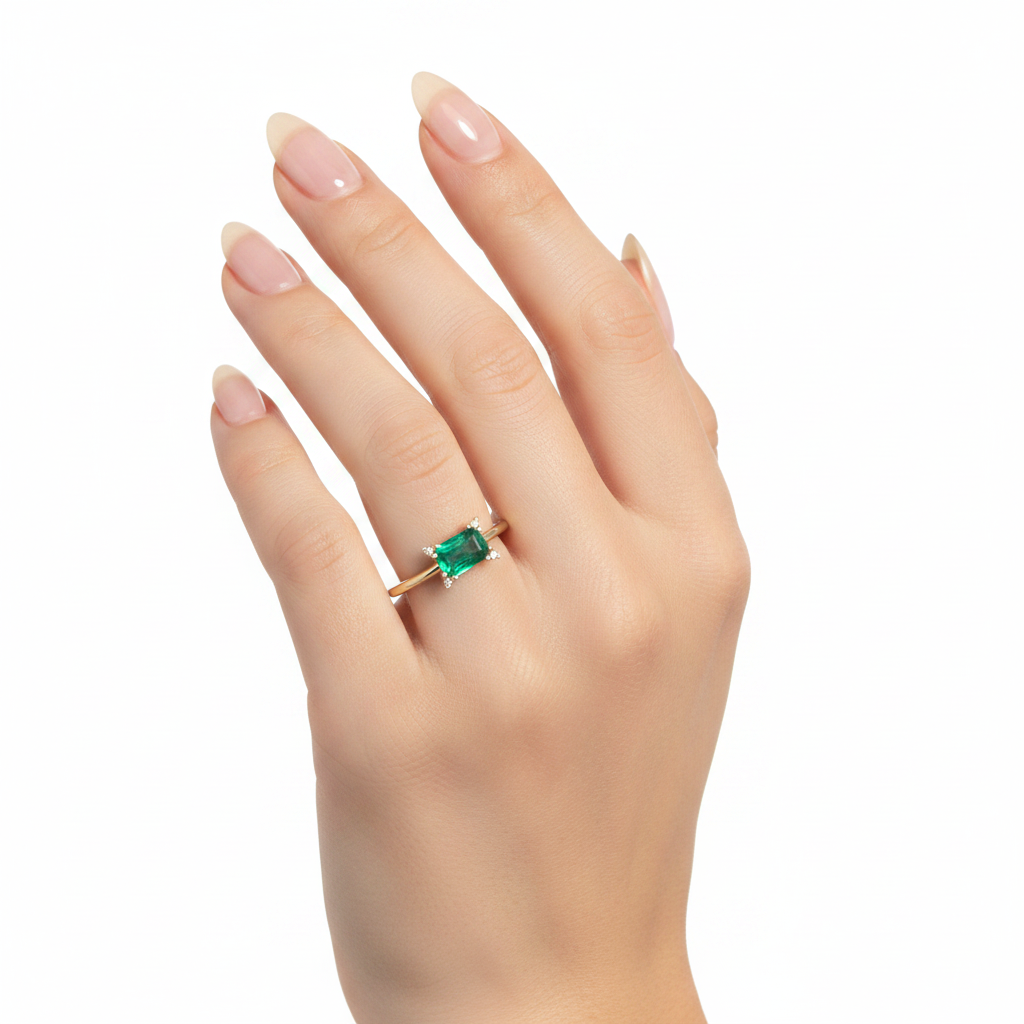 Emerald Dimond Ring