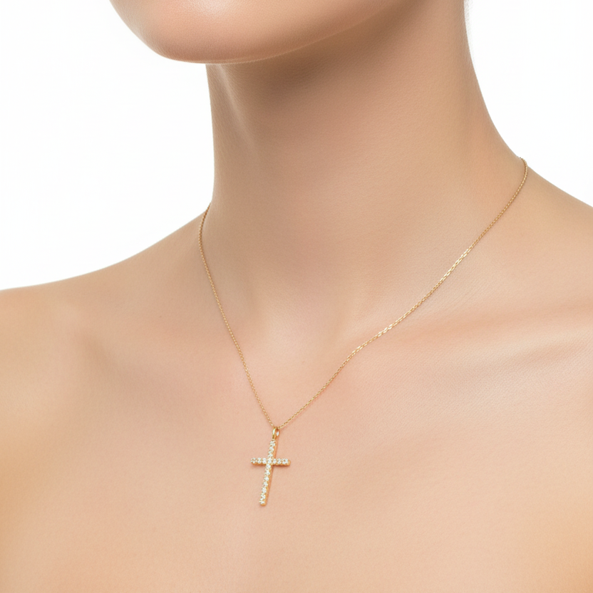 Diamond Cross Necklace