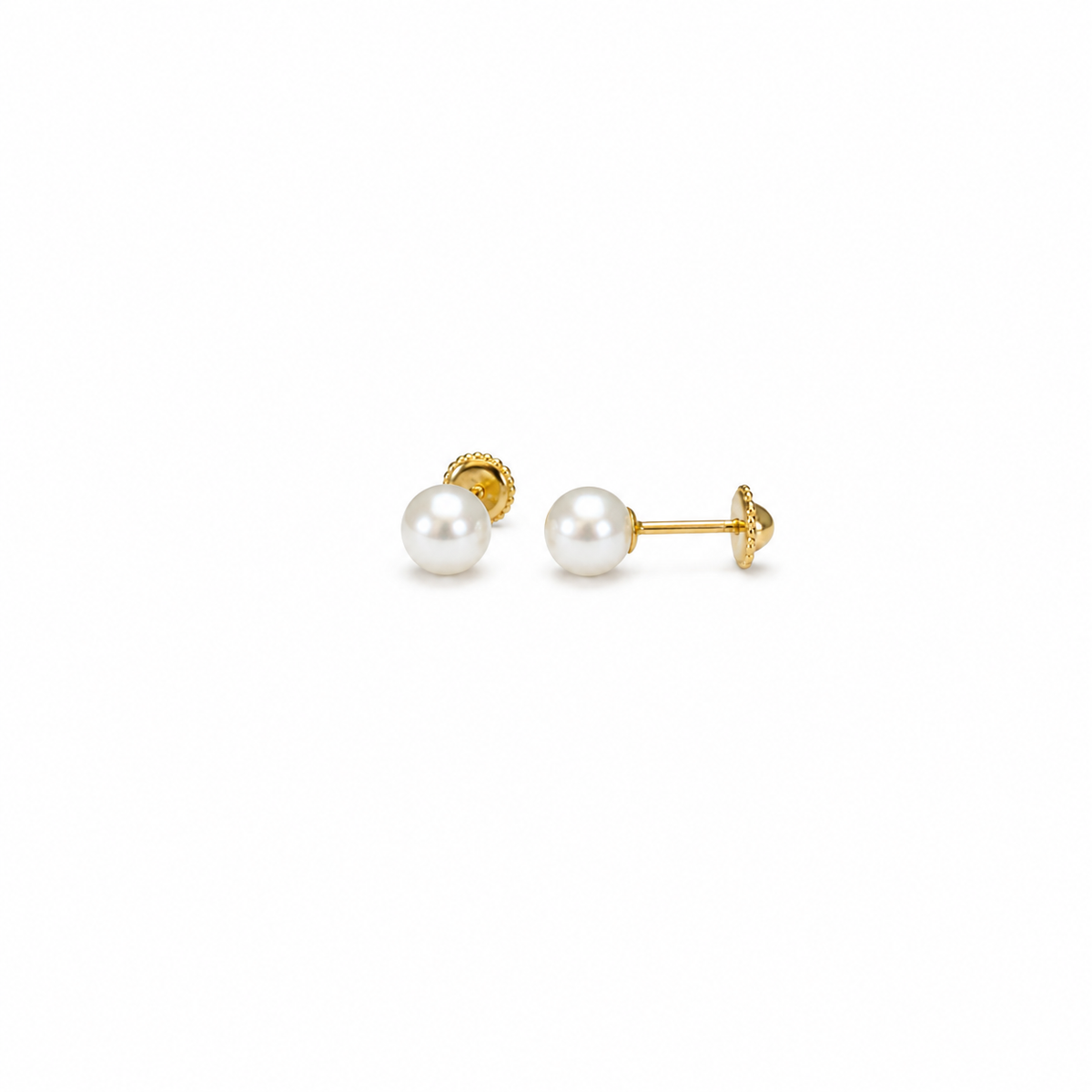 Pearl Stud Earrings 18k