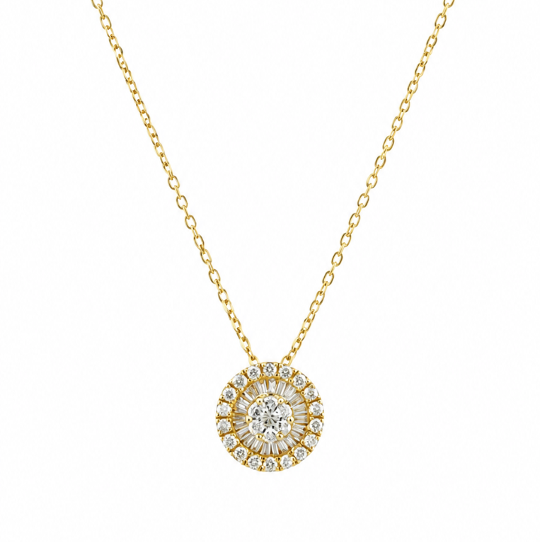 Diamond Halo Necklace