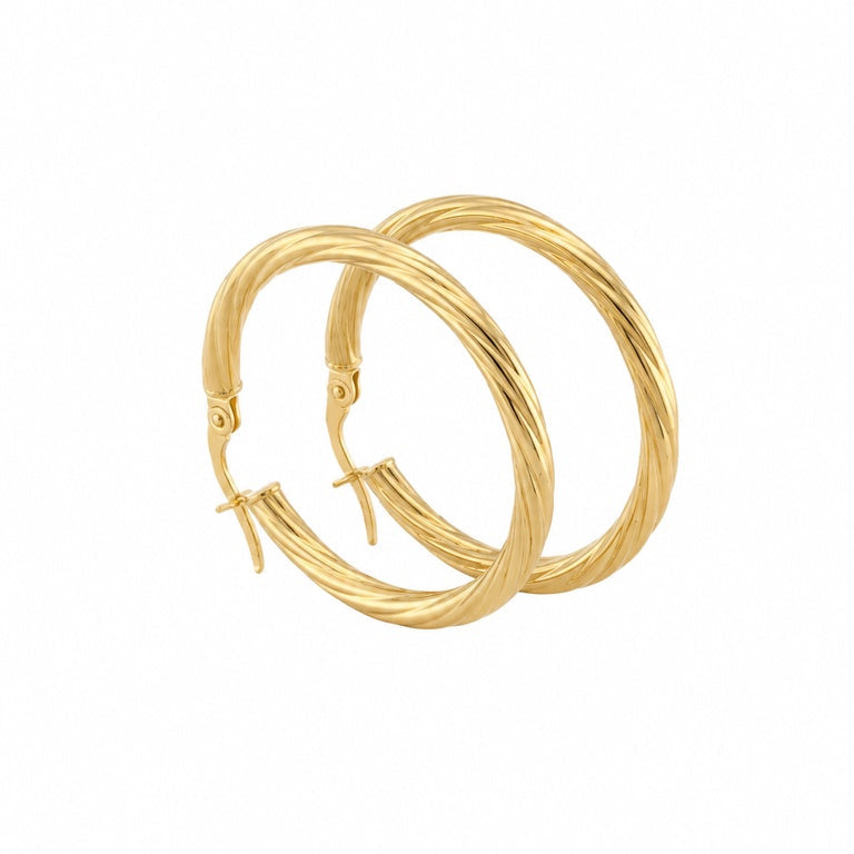 Twisted Hoops Earrings
