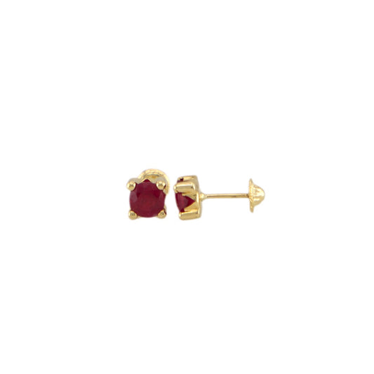 Ruby Stud Earrings