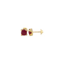 Ruby Stud Earrings