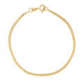 Bismark Link Bracelet 18K Italian Gold Size 7IN x 2.1mm Weight 1.9G