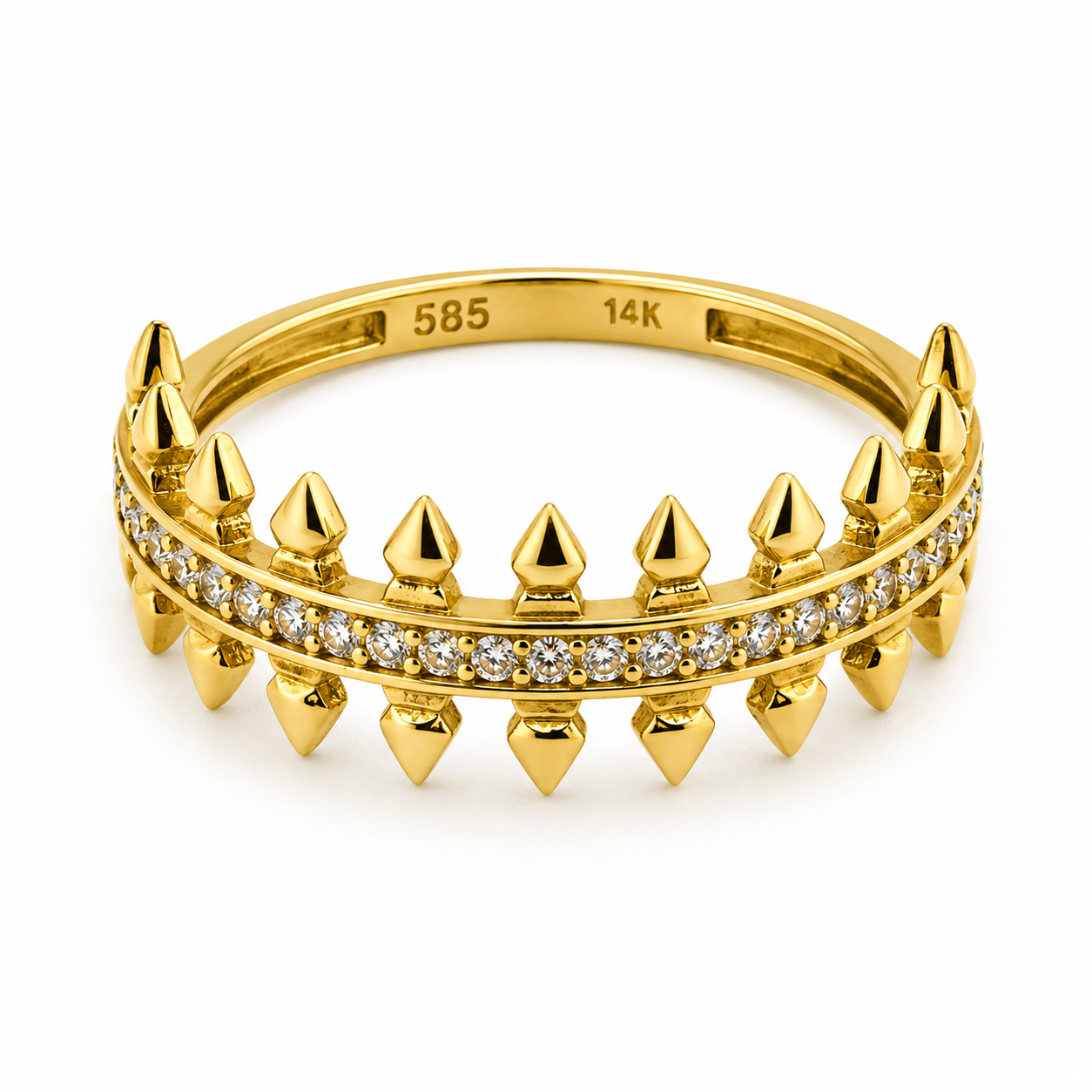 Crown Zirconia Ring