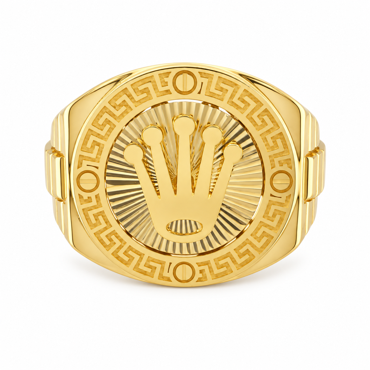 Crown Men Ring 18k