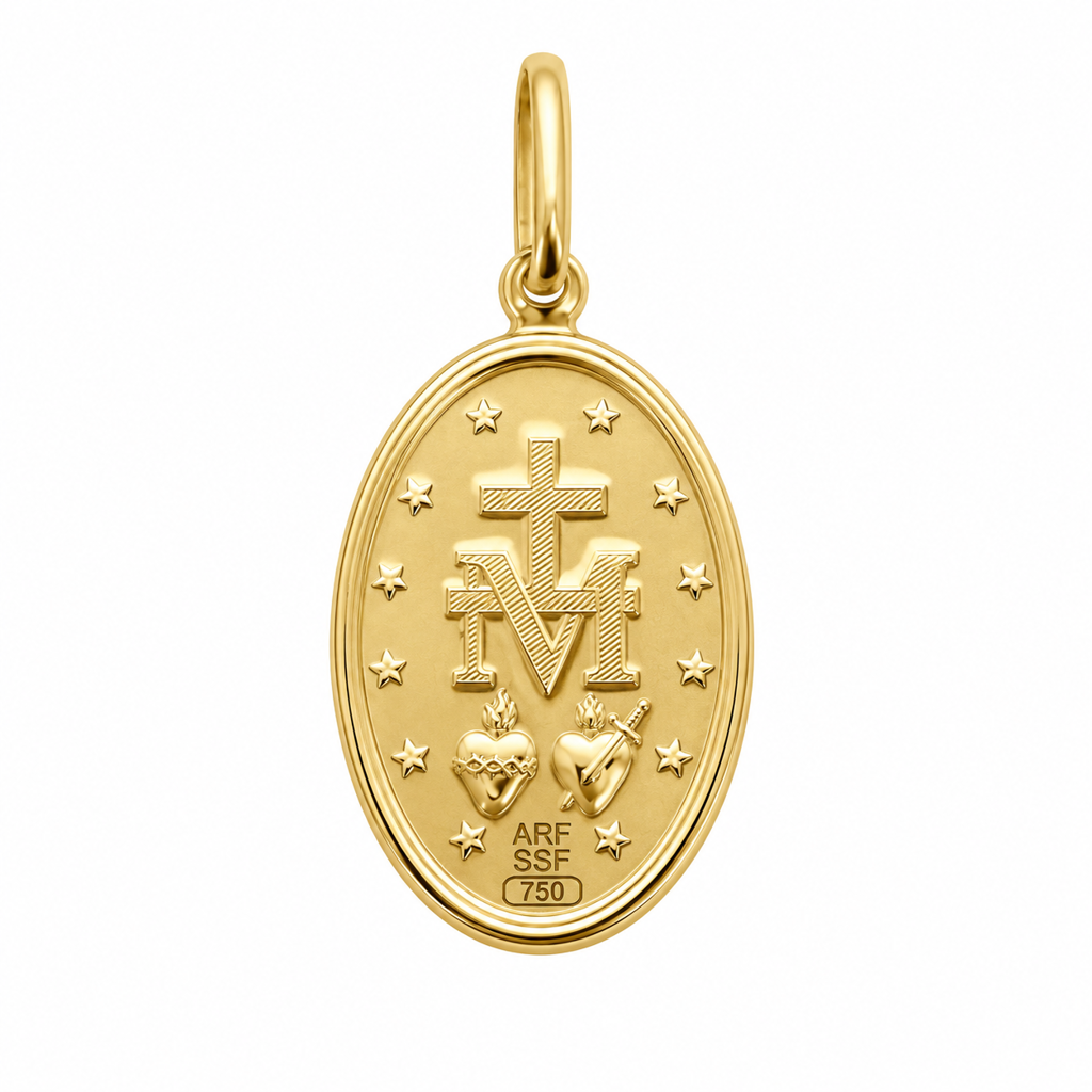 Milagrosa Virgin Pendant 18K