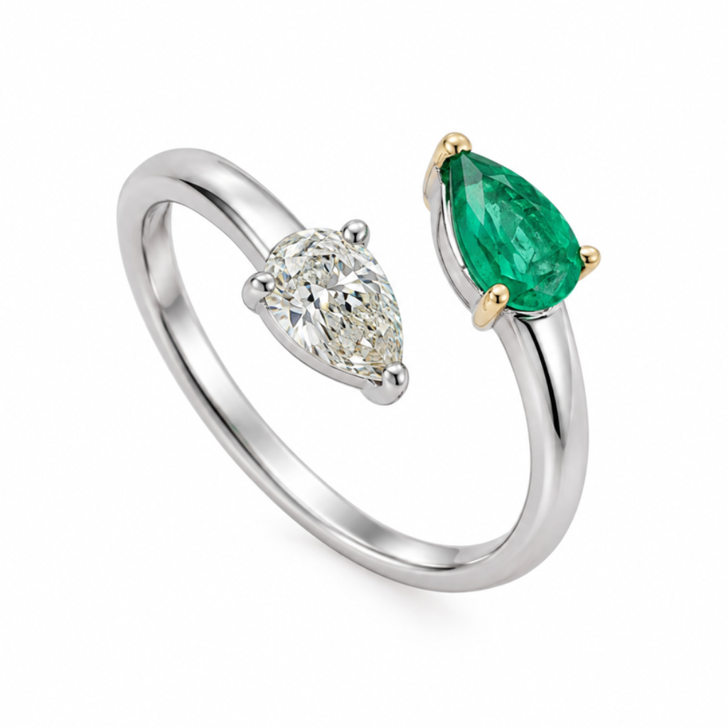 Emerald & Diamond Ring