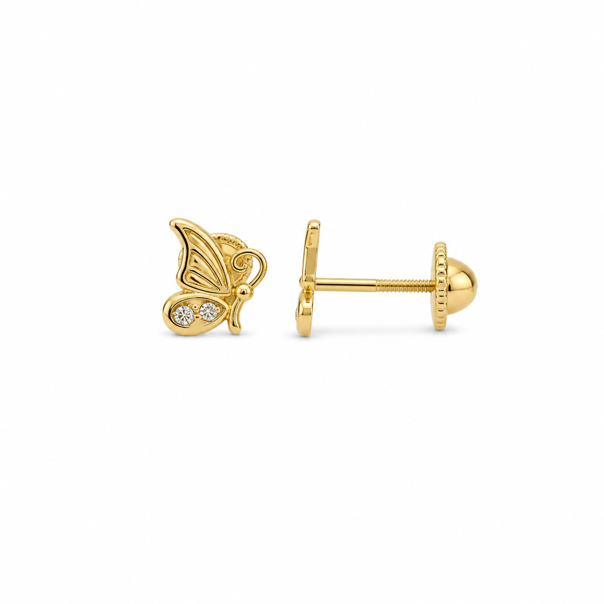 Fancy Butterfly Stud Earrings