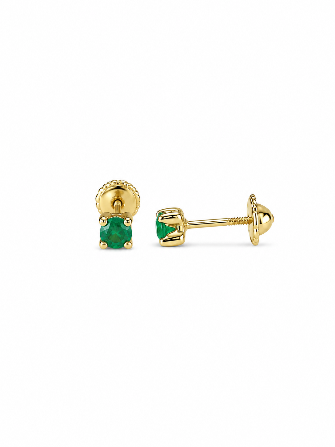 Emerald Stud Earrings