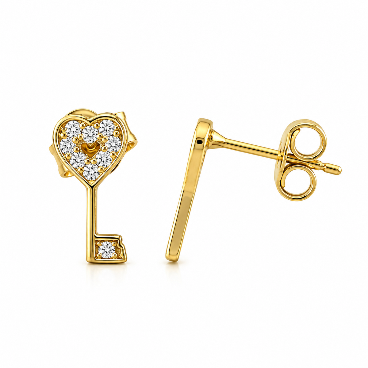 Key Figure Stud Earrings