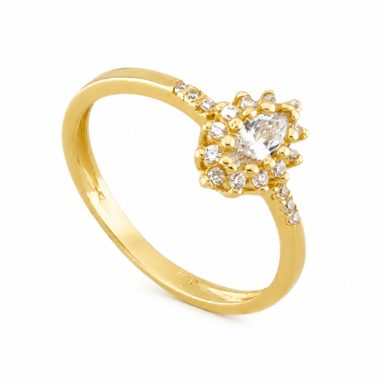 Zirconia Engagement Ring