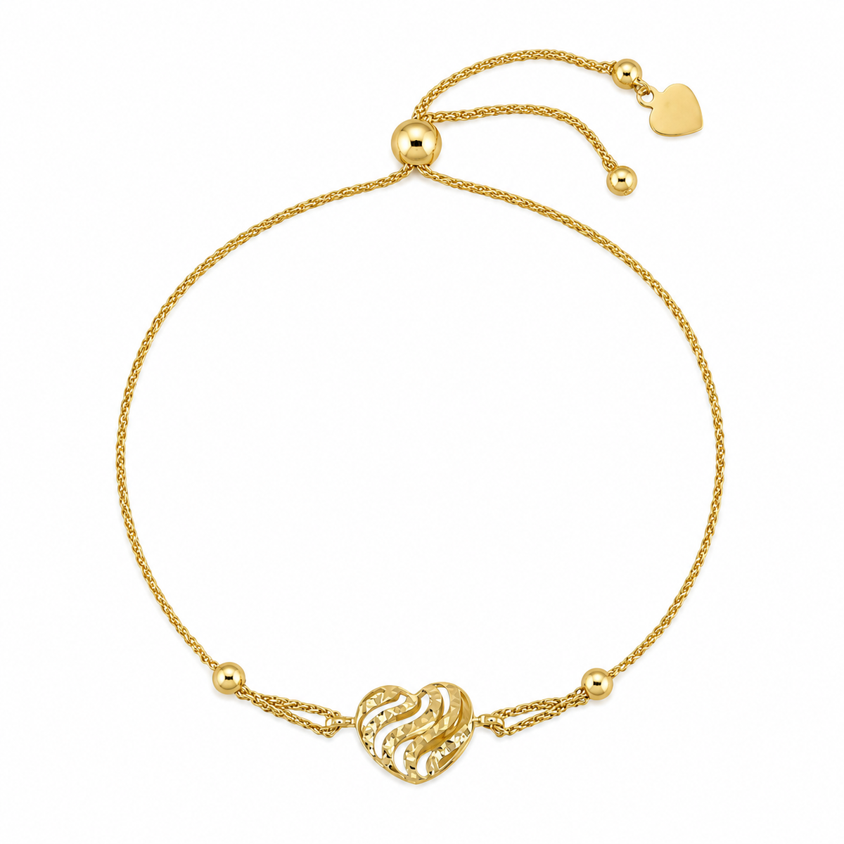 Adjustable Heart Bracelet