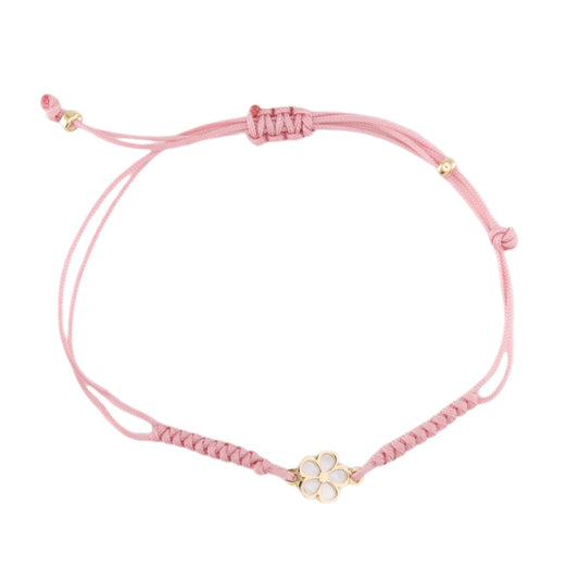 Flower String Pink Bracelet