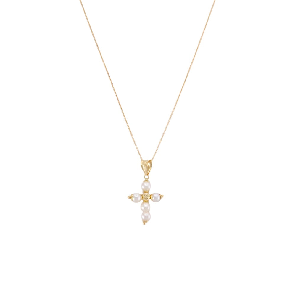 Pearl Cross Pendant