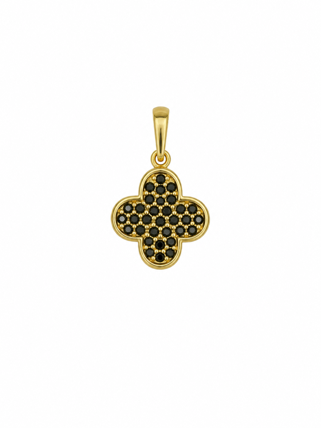 Black Zirconia Trevol Pendant