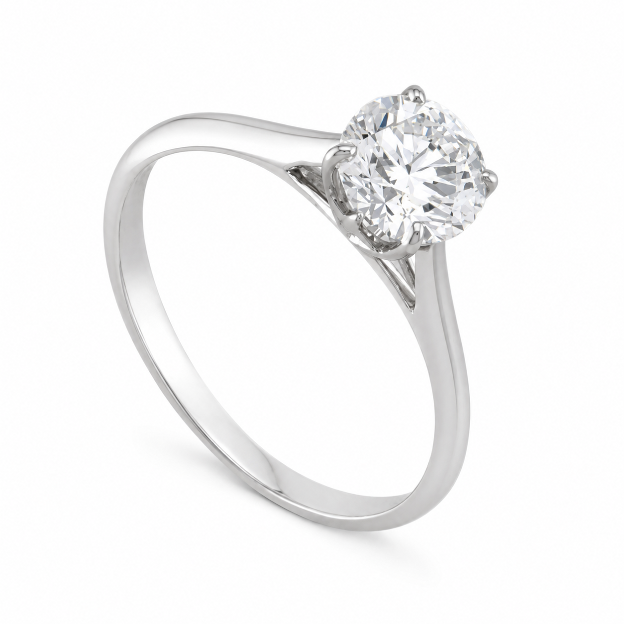 Round Cut Diamond Ring