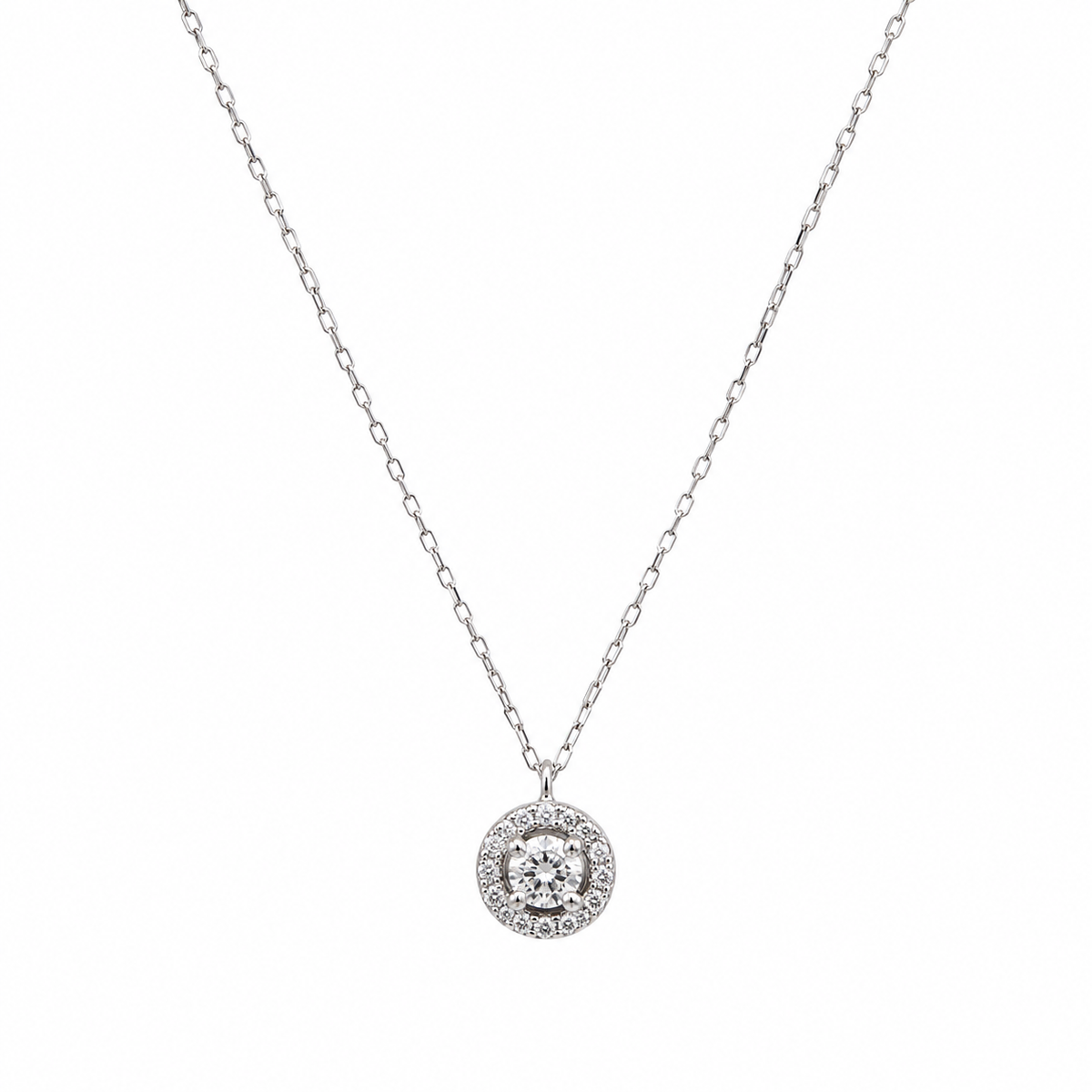 Round Diamond Necklace