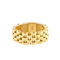 Women's Rings Watch Link Ring 18K Italian Gold Size S9 x 7.7mm Weight 5.6G