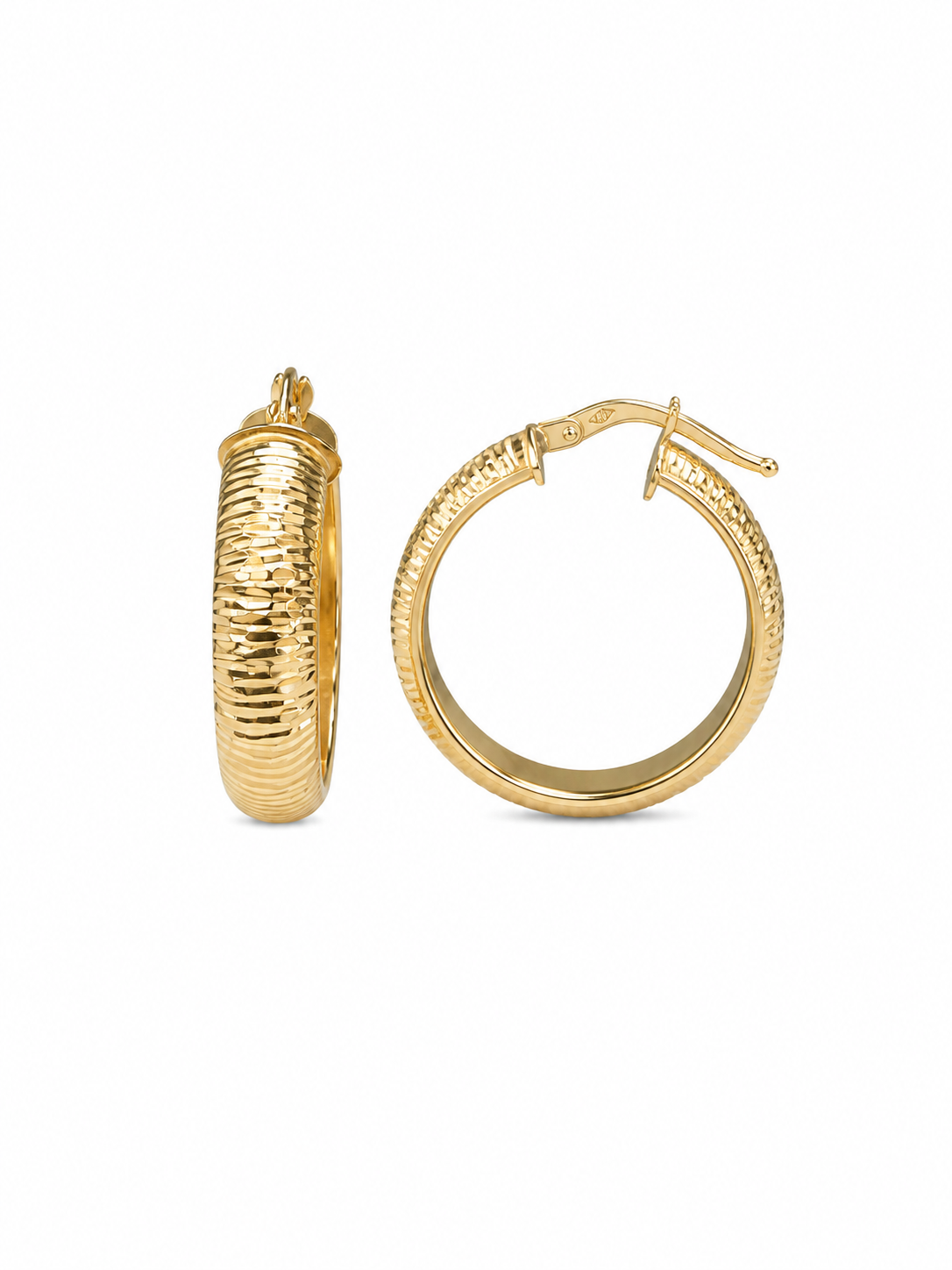 Texture Hoops Earrings