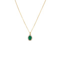 Diamond Emerald Necklace