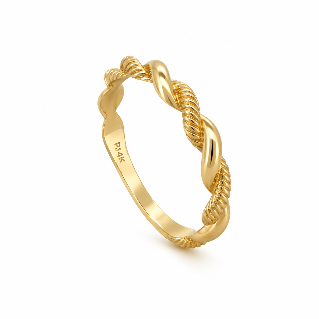 Twisted Fancy Ring 14K