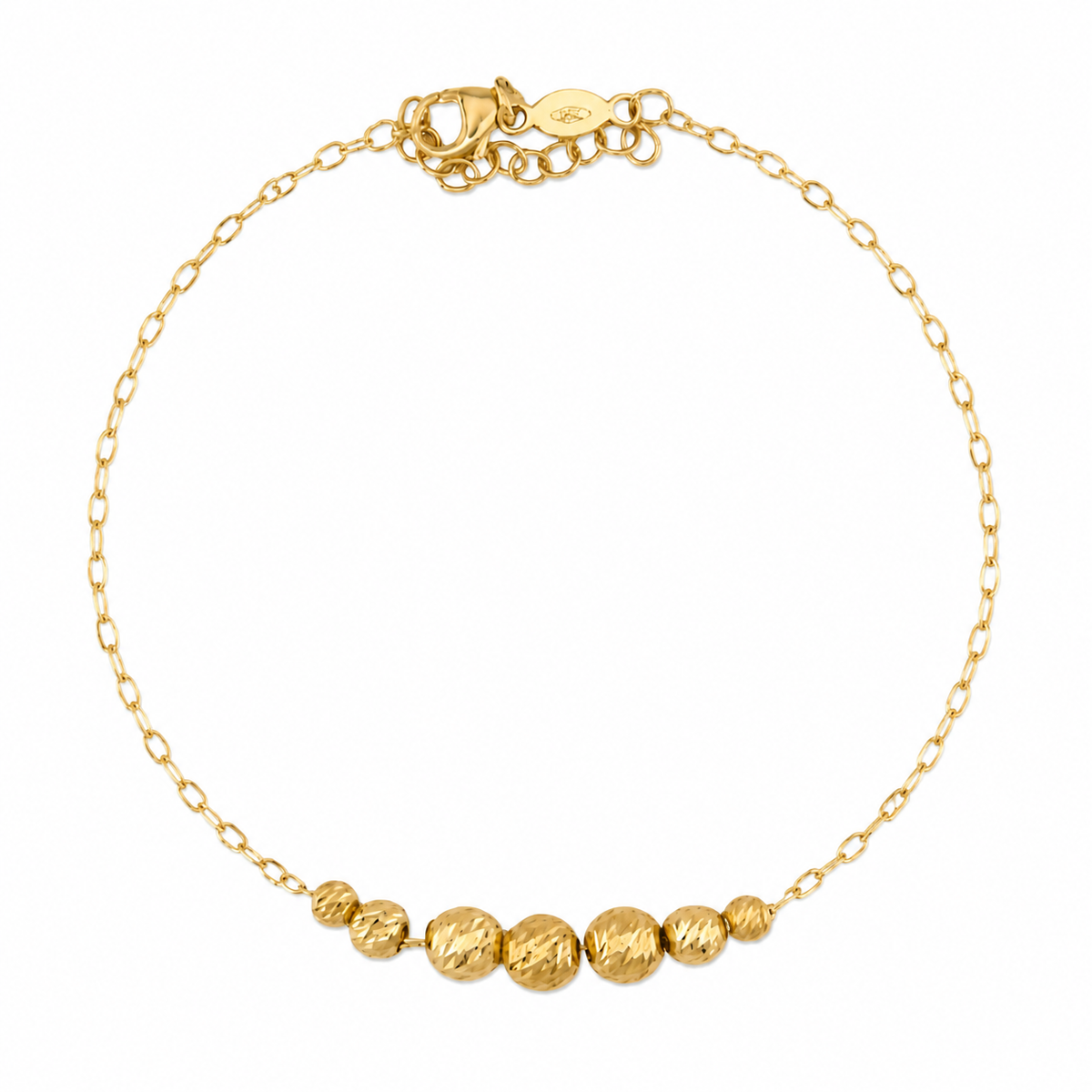 Diamond Cut Balls Bracelet