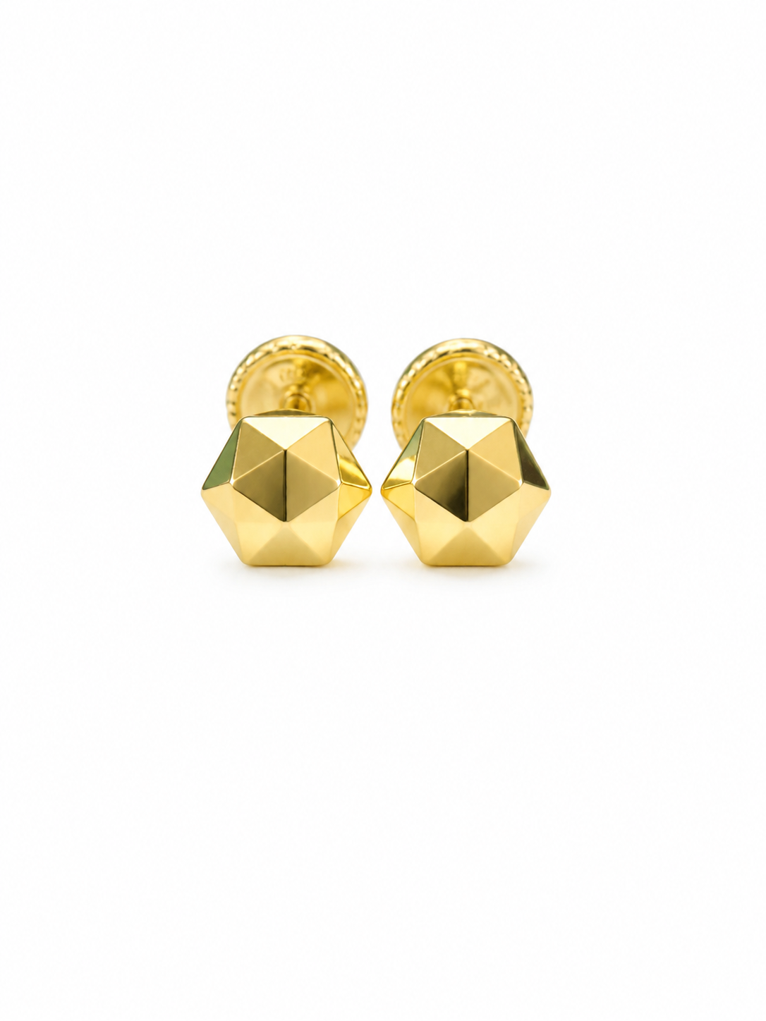 Diamond Cut style Stud Earrings
