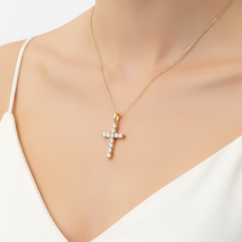 Diamond Cross Necklace