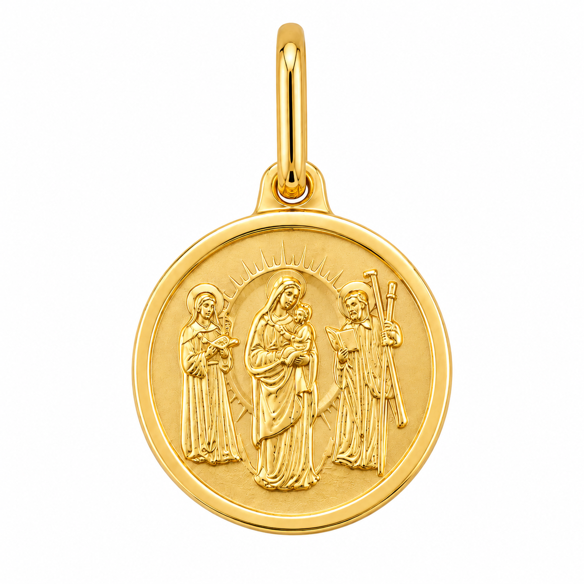 Solid Chiquinquira Virgin Pendant