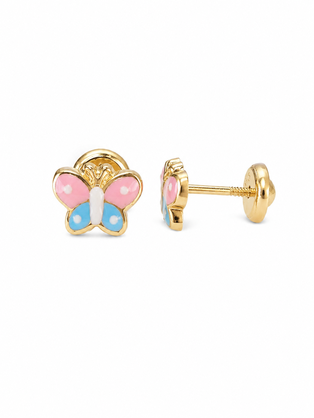 Multicolor Butterfly Stud Earrings