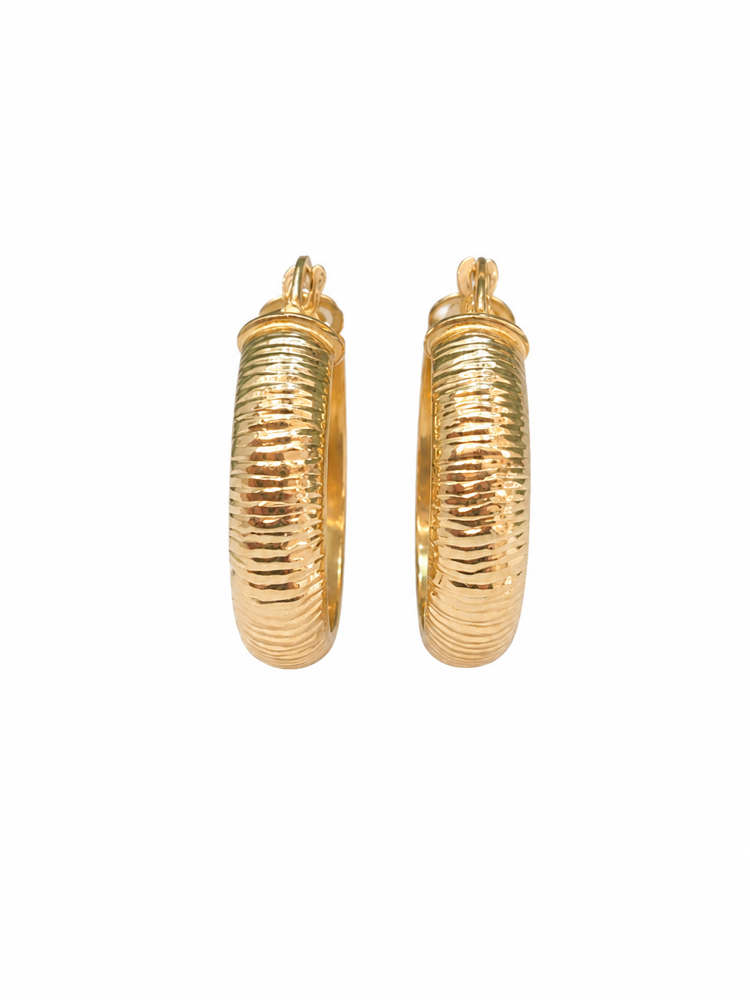 Texture Hoops Earrings