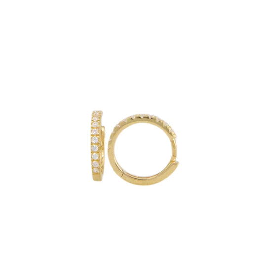 Zirconia Hoops Earrings