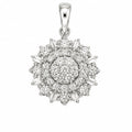 Double Halo Diamond Pendant