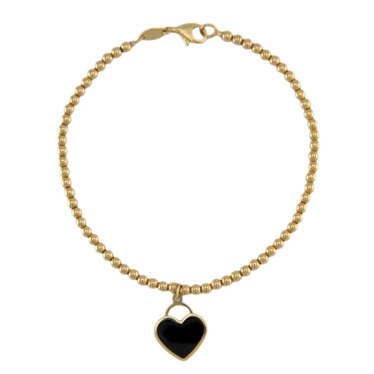 Heart & Balls Link Bracelet