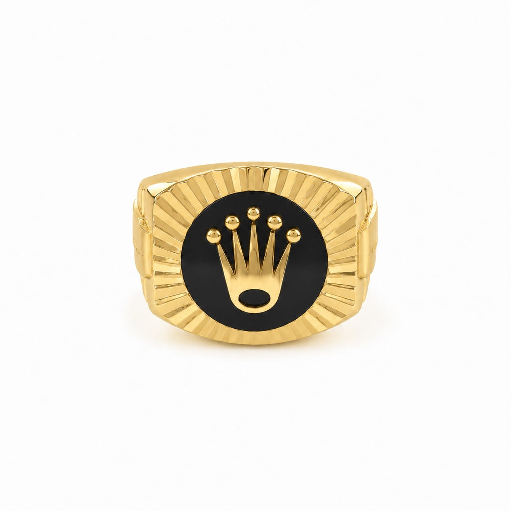 Crown Men Ring 18k