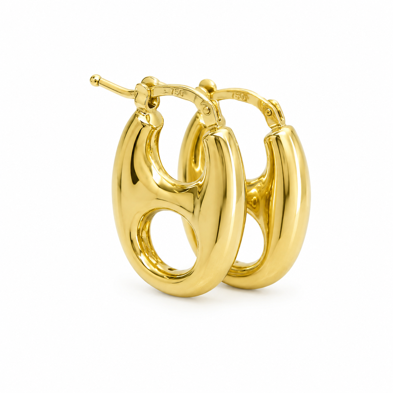 Mariner Puff Hoop Earrings